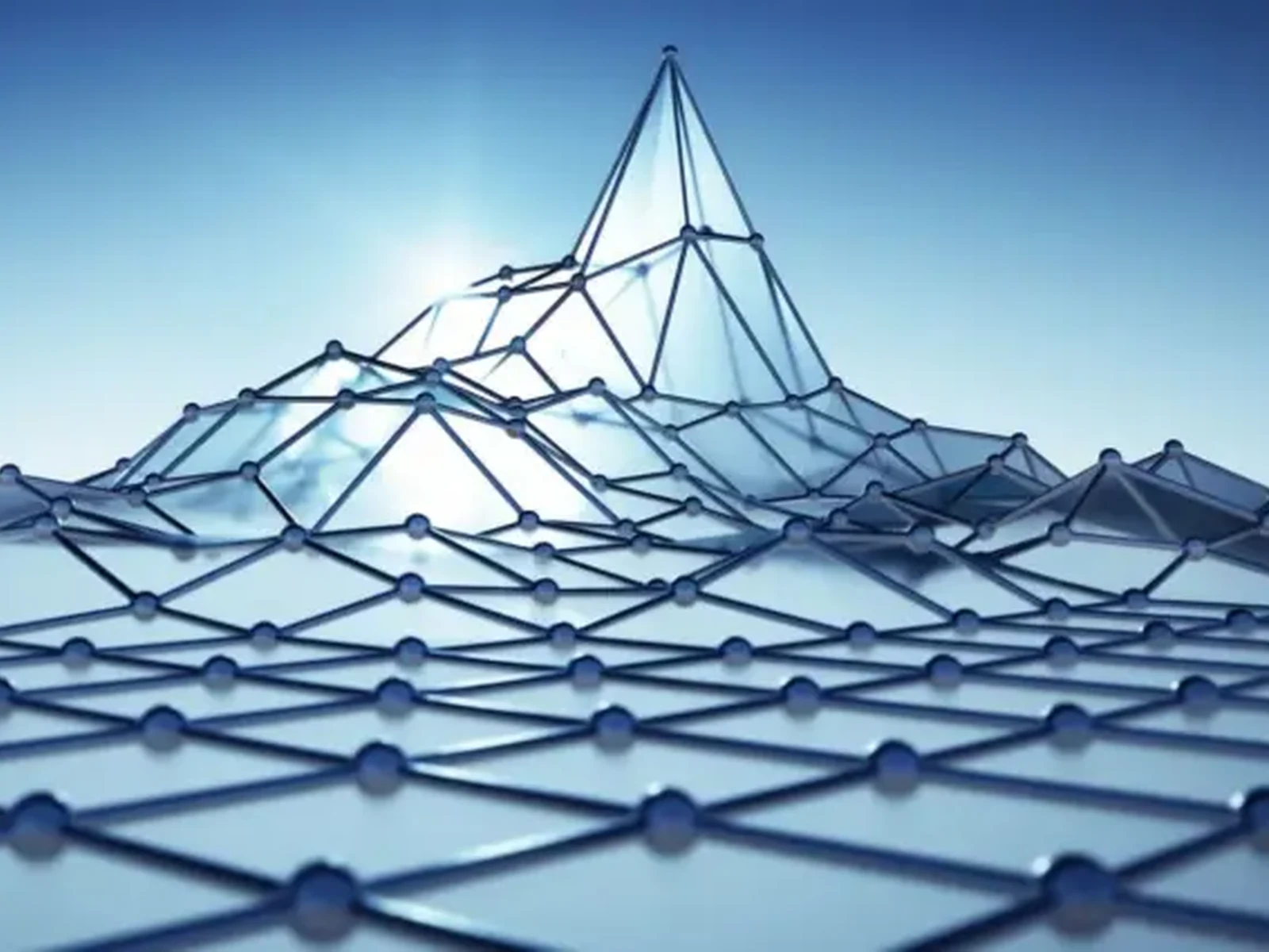 Transparentes, Abstraktes Glasdach