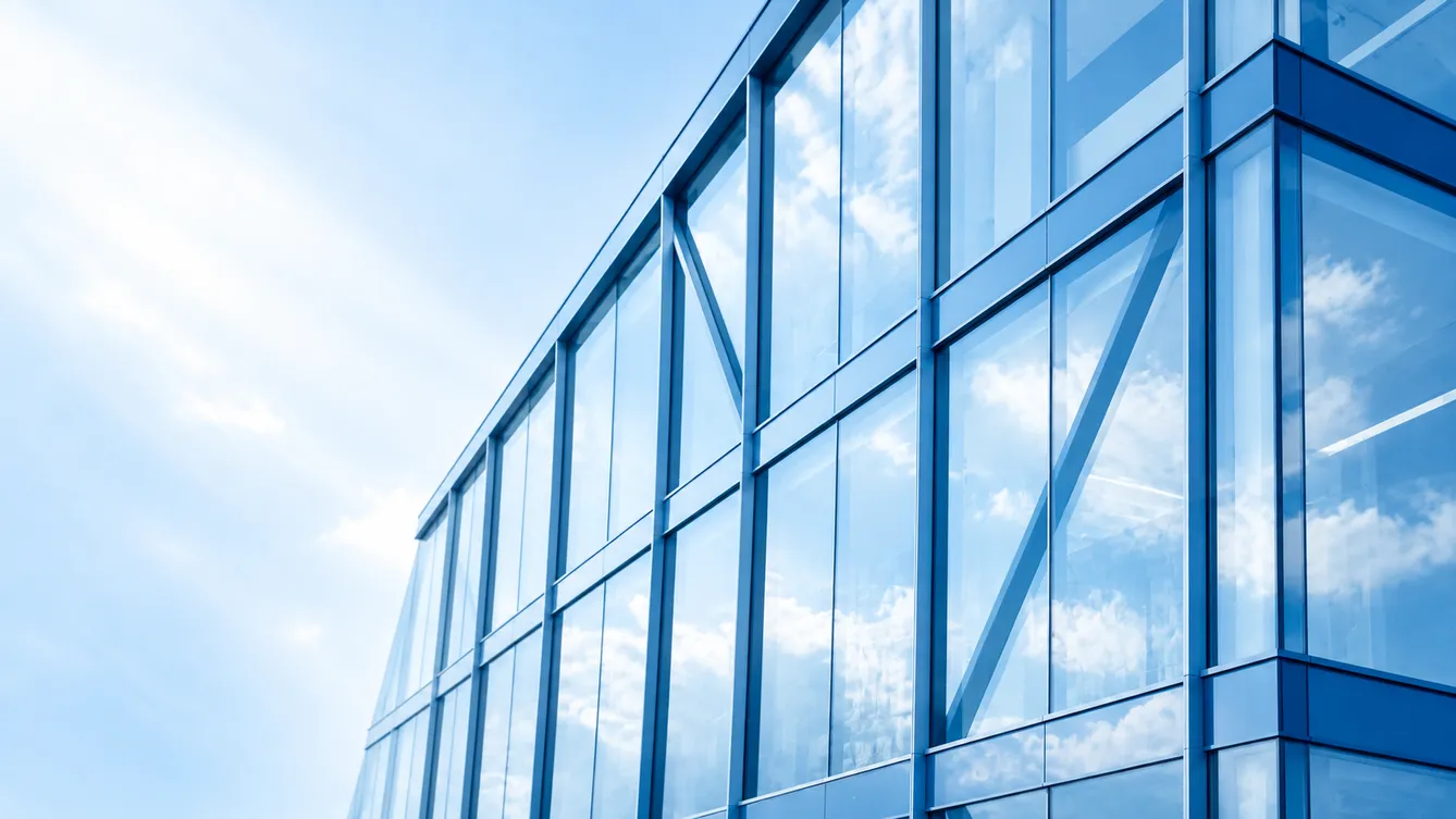 Modern glass facade
